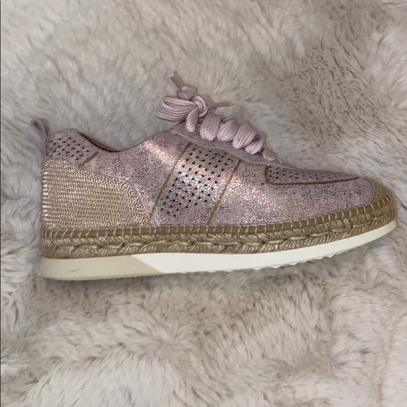 KANNA PINK IRIDESCENT Espadrille Sneakers - Picture 2 of 10